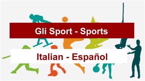 how do you say sport in italian